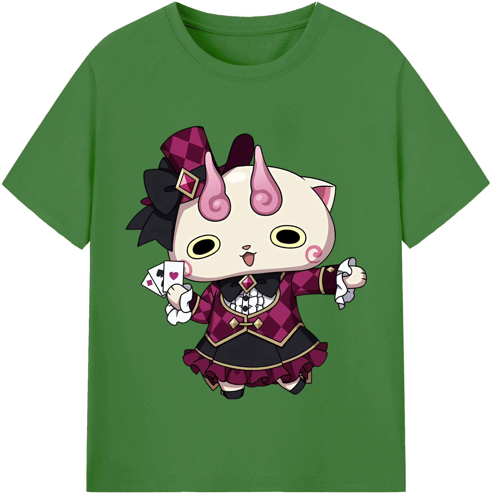 （画像用） 妖怪ウォッチ Yo-kai Watch レディースカジュアルプリントTシャツ（綿100％）